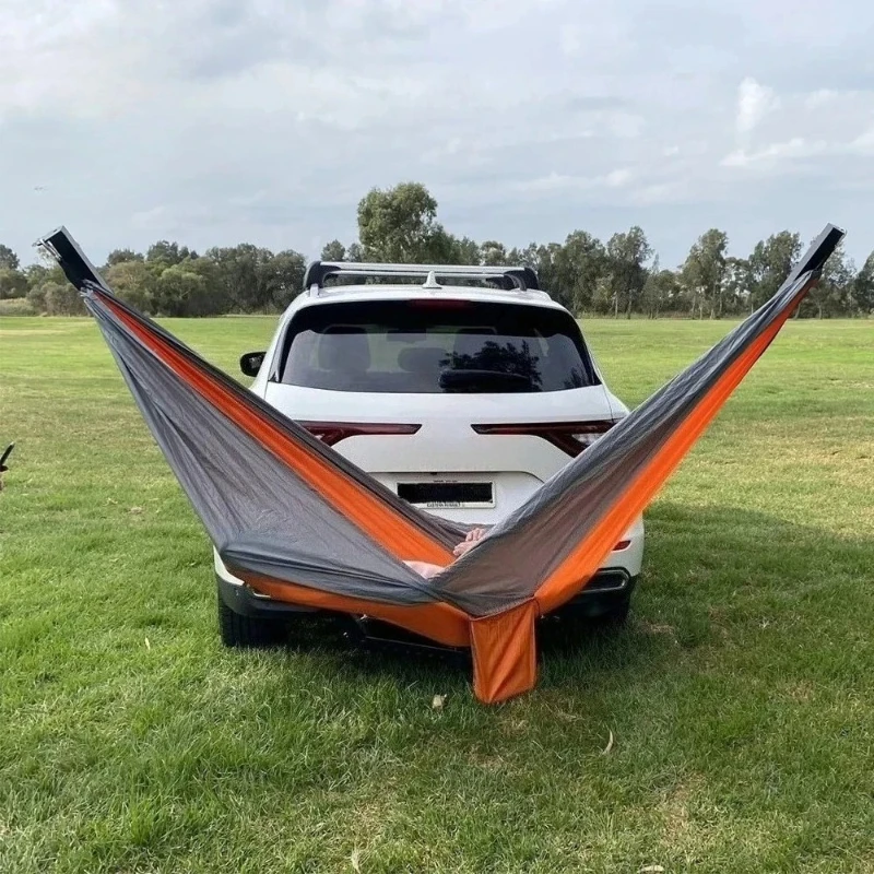 Off-Road Tail Accessories Length Width Adjustable Folding Hammock Mounted Stand Vehicle Hammock Hitch Stand with Hammock