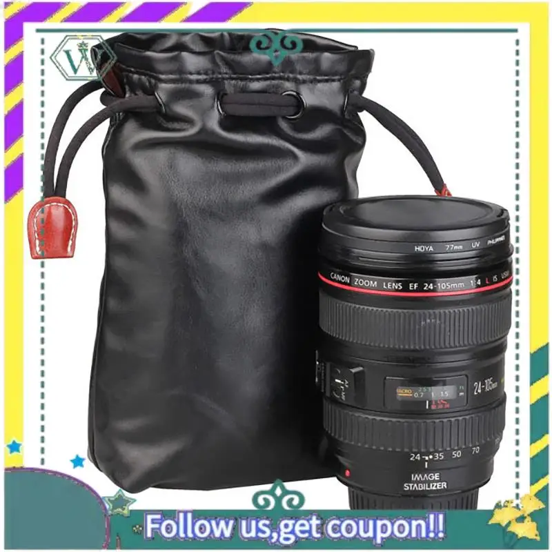 جديد لينة للصدمات واقية عدسة الكاميرا حقيبة غطاء الحقيبة لسوني نيكون كانون فوجي أوليمبوس بولي LENS حقيبة XL #5