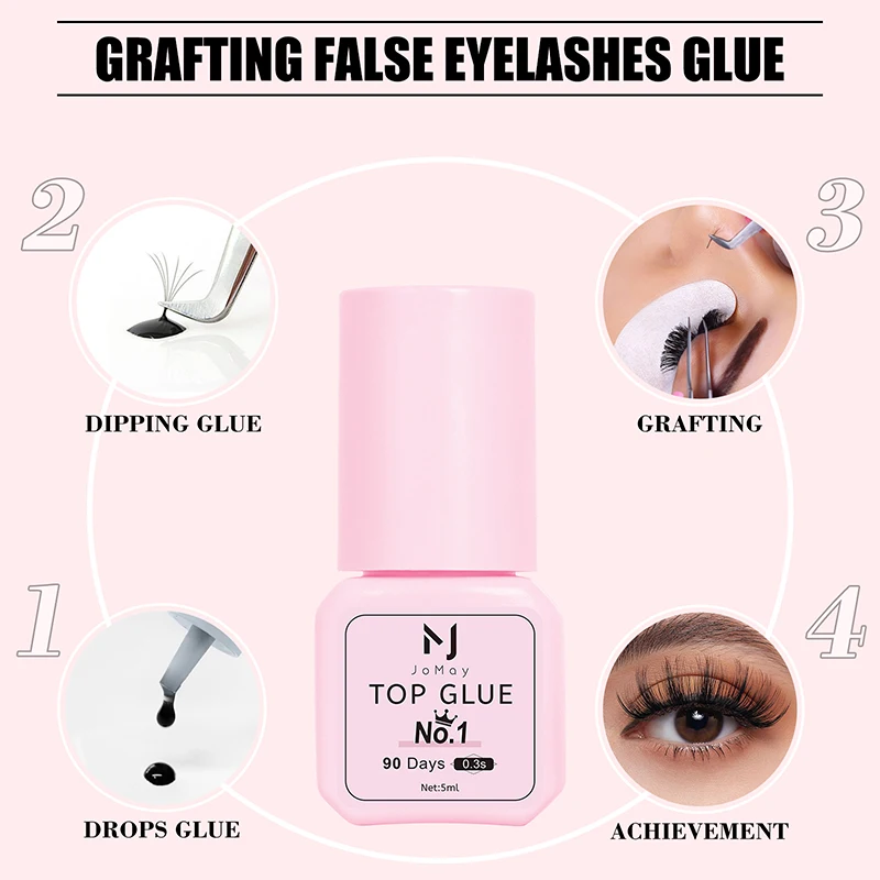 JOMAY False Eyelash Glue Waterproof Eye Lash Cosmetic Tools False Eyelashes Adhesive 0.3S Makeup Tools