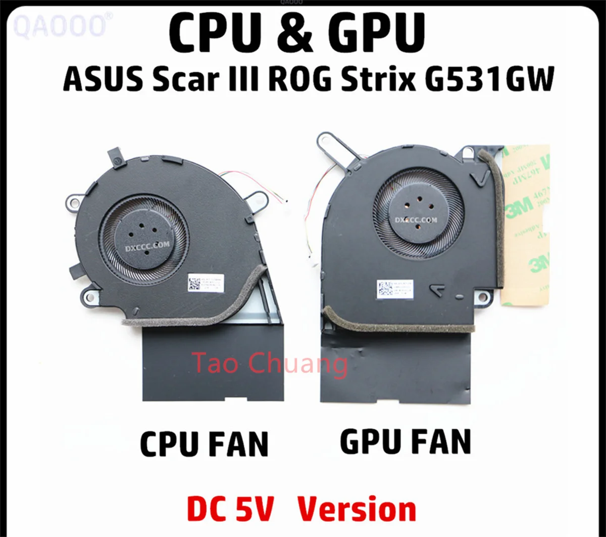 

Для ASUS ROG G531GW G731GV G731GW G512L G712L S7D S5D CPU GPU Fan