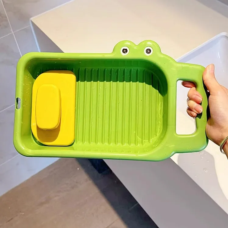 

Универсальная корзина для стирки Home Essential Crocodile со встроенной доской для стирки и инструментом для стирки нижнего белья, для использования в студенческих общежитиях