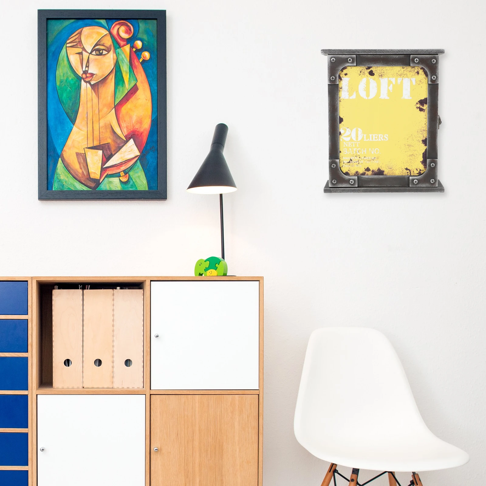 Retro Wooden Box Vintage Key Storage Holder Wall Mount Key Rack Yellow Entry Trinket Boxes Keys Hanging Organizers