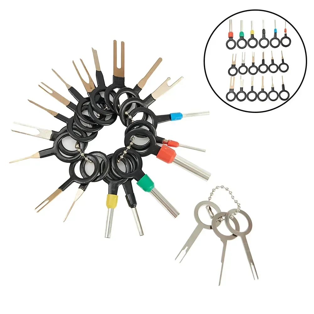 21pcs Car Wiring Terminal Removal Tool Electrical Wiring Crimp Connector Pin Extractor Kit Connector Terminal Remover Tools