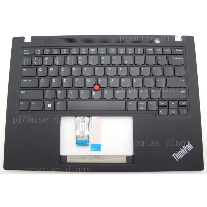 

M New for Palmrest Upper Case US Backlit Keyboard For ThinkPad T14s Gen 4 21F6 21F7