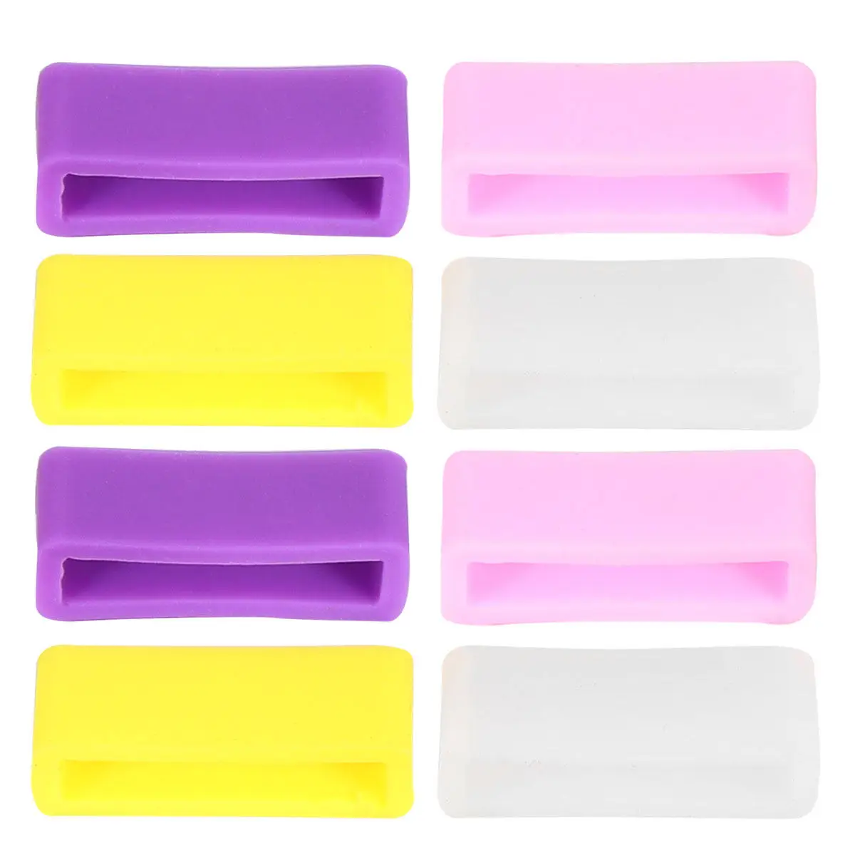 8Pcs High Grade Watchband Movable Rings Soft Comfortable Watch Strap Loops Easy Install Fade Resistant Watchband Ring 20Mm view 4