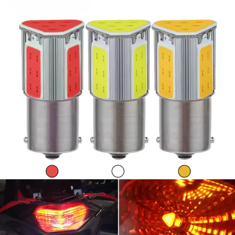 

2Pcs Ba15S Bay15D Led Car Brake and Reverse Light Bulbs, White, 12V, Suitable for Car Tail Lights, Turn Signals, Brake Lights, Reverse Lights, Parking Lights, Red and Yellow, Suitable for Car Reverse Lights, Brake Lights, and Tail Light Bulbs