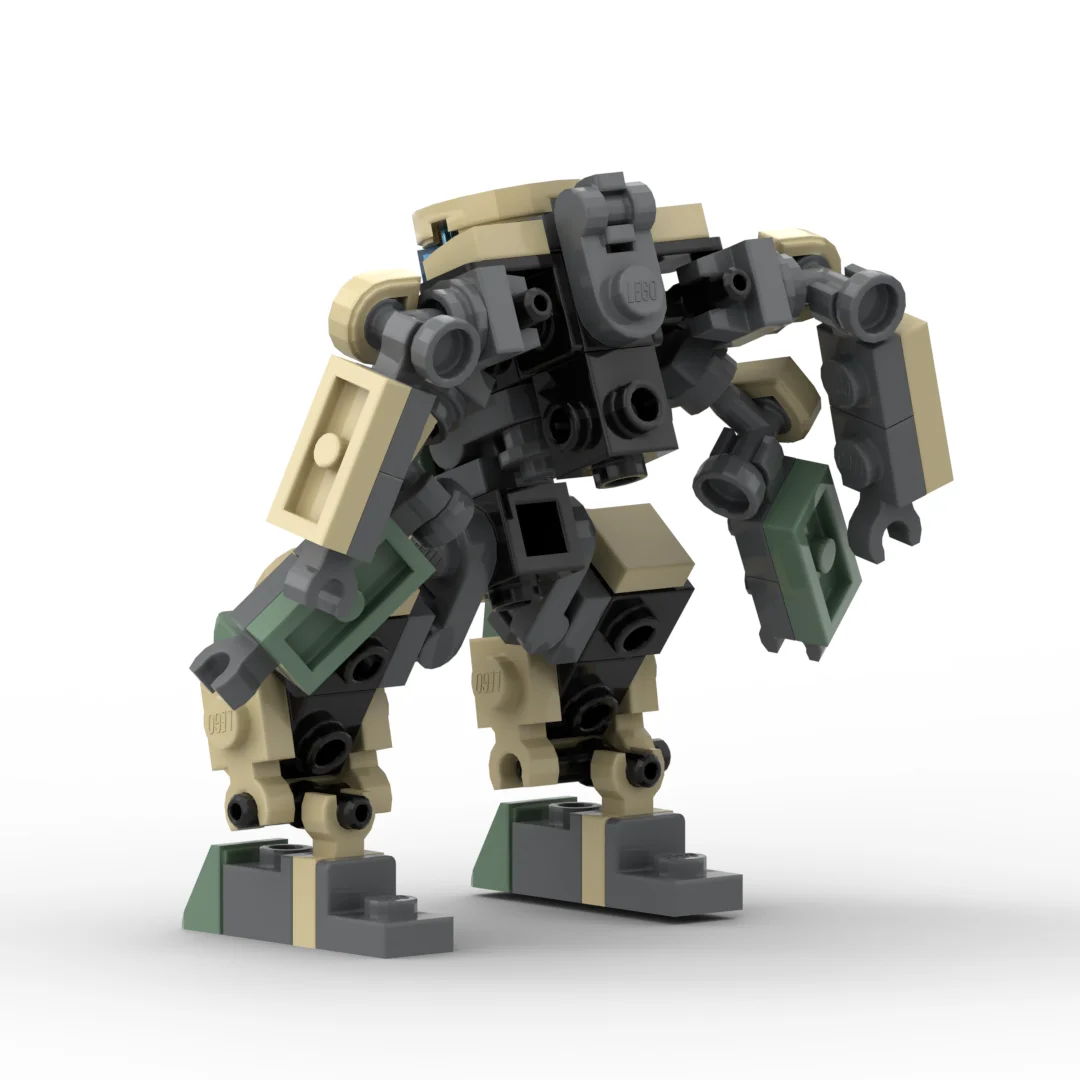 Mecha Warrior-bloques de construcción MOC para niños, Robot de acción, figura de Anime, juguetes para niños, bloques de montaje DIY, juguete para niños