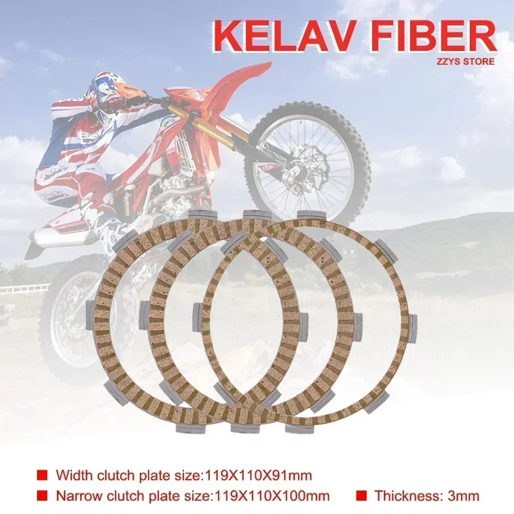 Motorcycle Accessories Kelaf Fiber Friction Clutch Plate For Honda VFR400 NC21 1985-1986 VFR 400 NC24 87-88 VFR400R NC30 1990-92