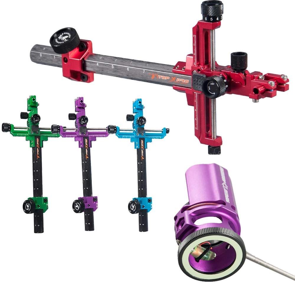 

2/4/6/8X Compound Bow Sight High-performance Lens 0.019" Optical Fiber L/R Hand Archery Hunting Shooting Competitions Sight