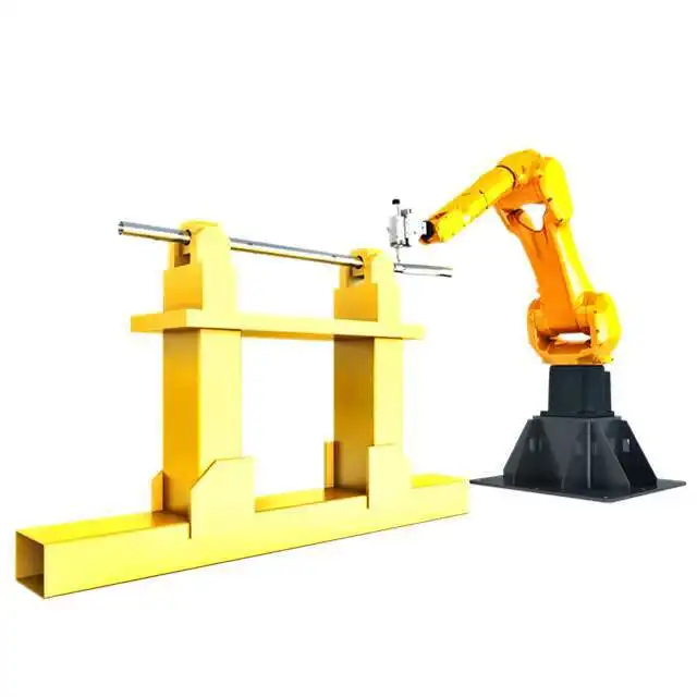 3D 6 Axis Auto Fanuc Robot Arm 2000W Fiber Cutter Raycus Laser Industrial Robotic Cutting Hine Direct Factory Supply