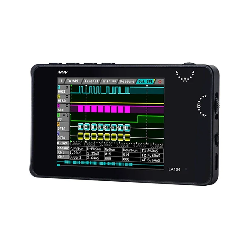 عرض ساخن لعام 2025 محلل منطقي LA104 عينات مساعد تصحيح الأخطاء بأربع قنوات تحليل بروتوكول 100 ميجا هرتز ومتاجر الإشارات الرقمية