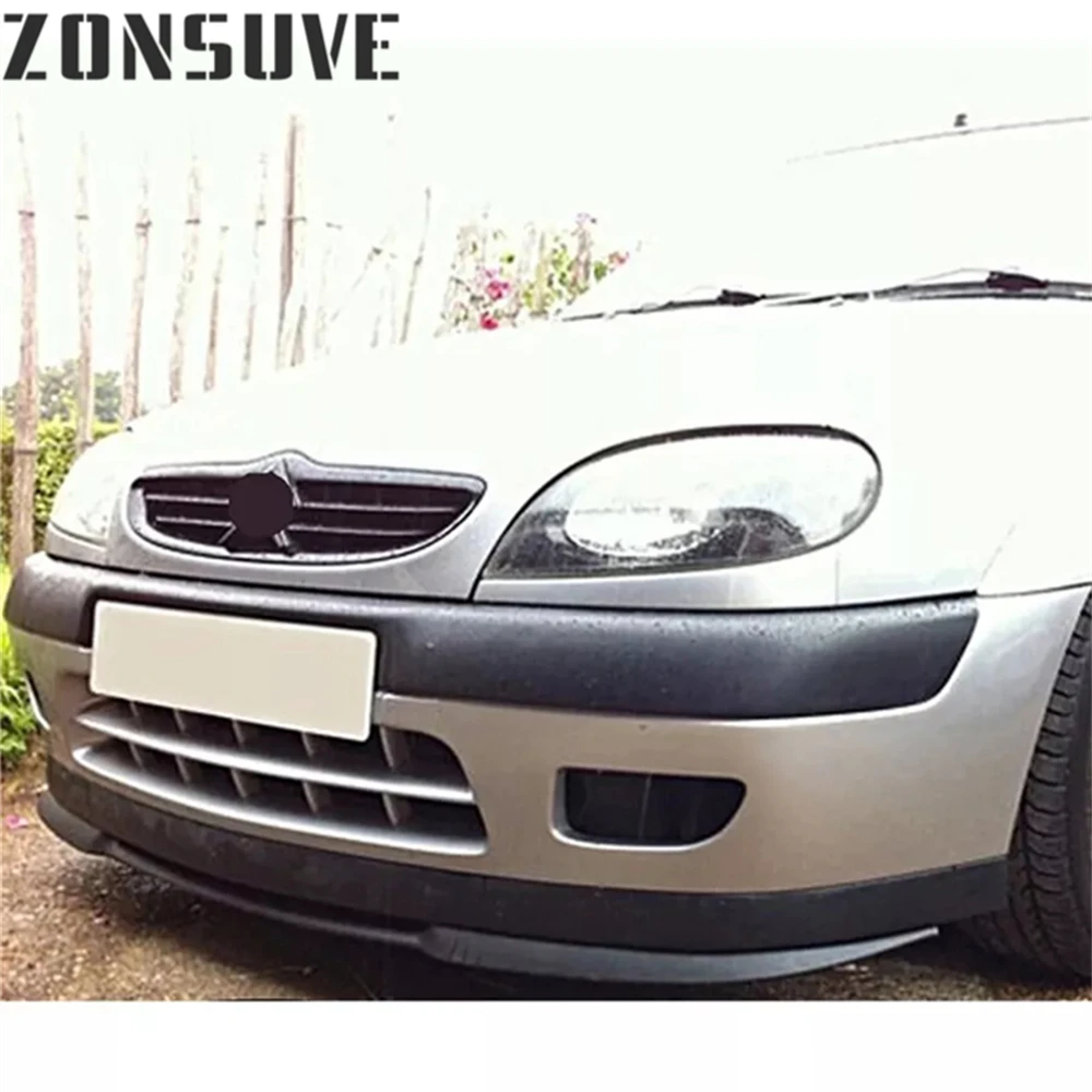 

For Citroen Saxo Front Splitter Bumper Lip Spoiler Body Kit Accessories 3pcs