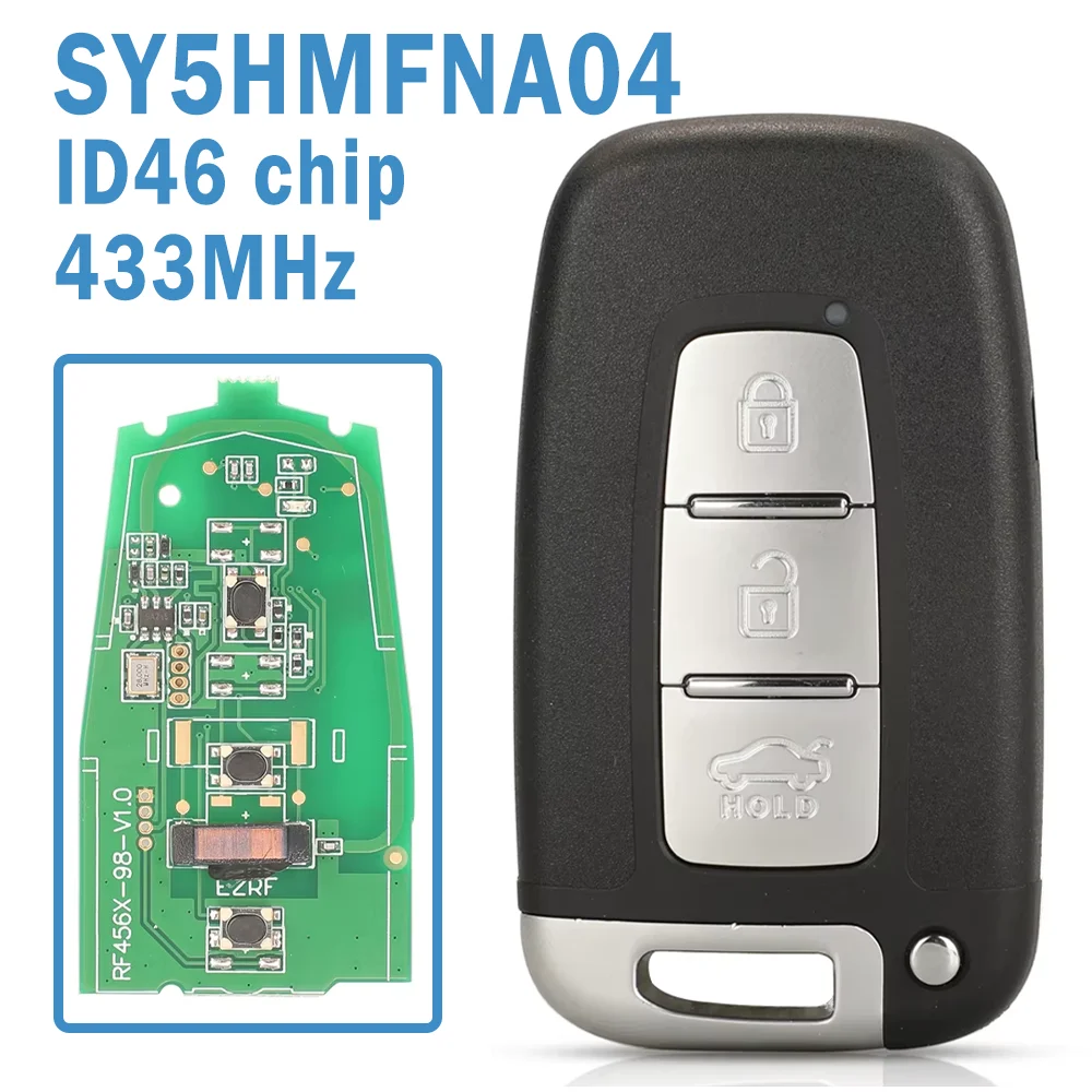 2 Pcs SY5HMFNA04 Auto Smart Remote Control 433MHz ID46 Chip 3B (sedan) TOY40/HYN14R/HYN14/HY20R Car Key Fob For KIA Hyundai