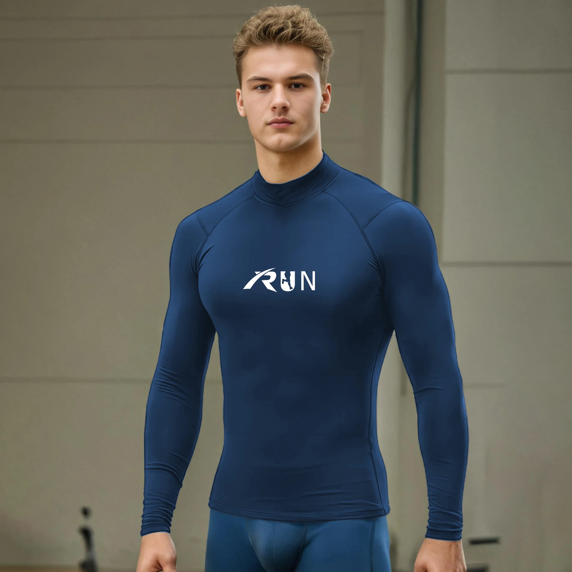 Running Shirt Mens Long Sleeved T Shirt Fitness Training Top Quick Dry Gym Compression Sports Clothes