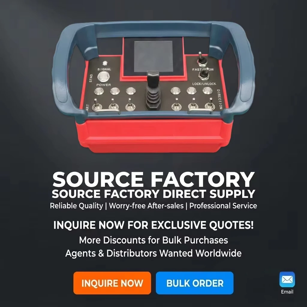 Customized OEM Industrial Wireless Remote Control For Hydraulic Valve System Single Axis Joystick Radio Controller Unit
