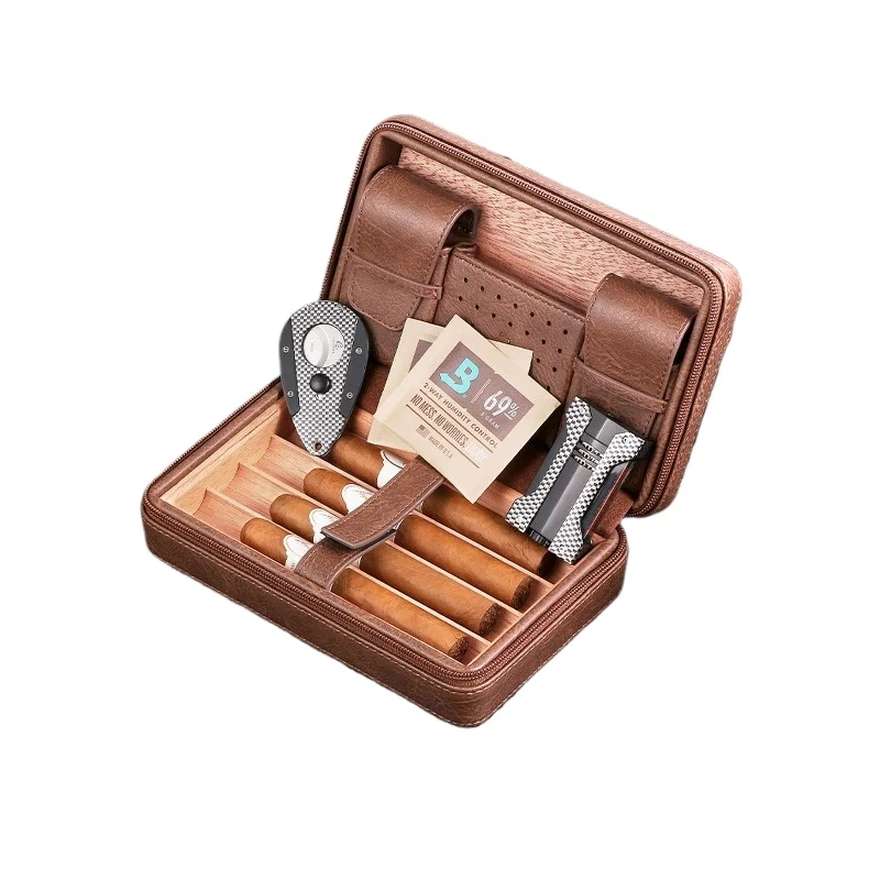 For Cigar Box Portable Wake Up Eggplant Box Go Out Portable Bag Tool Set  Storage