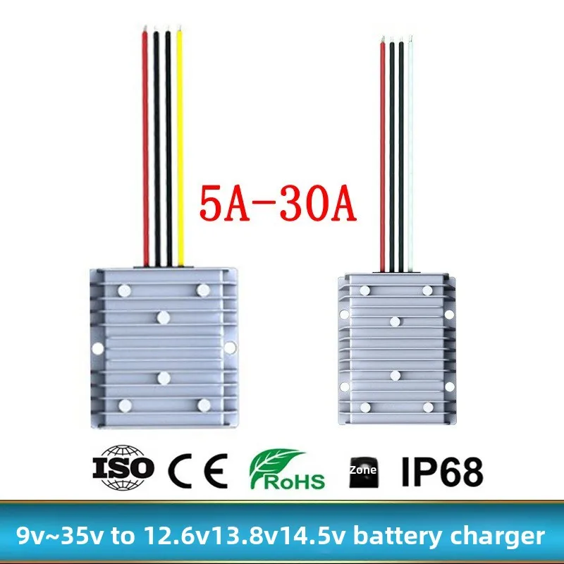 

DC DC Battery Charger 10-36V 12V 24V to 14.6V 13.8V 16.8V 12.6V 15A Constant Current for Lead-acid Lithium Batteries Lifepo4
