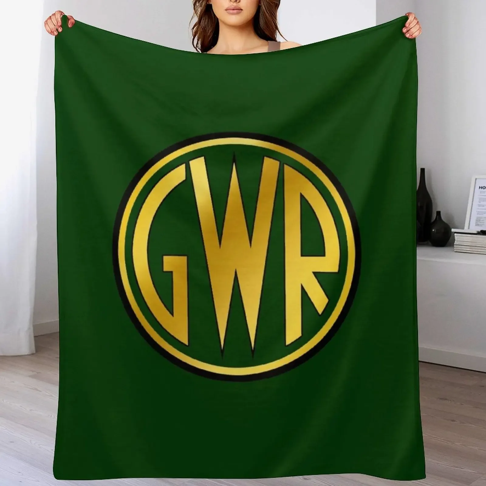 

GWR Roundel or Shirt Button (1934- 1942) Throw Blanket Luxurious Soft Fuzzy Blanket for Sofa Bed