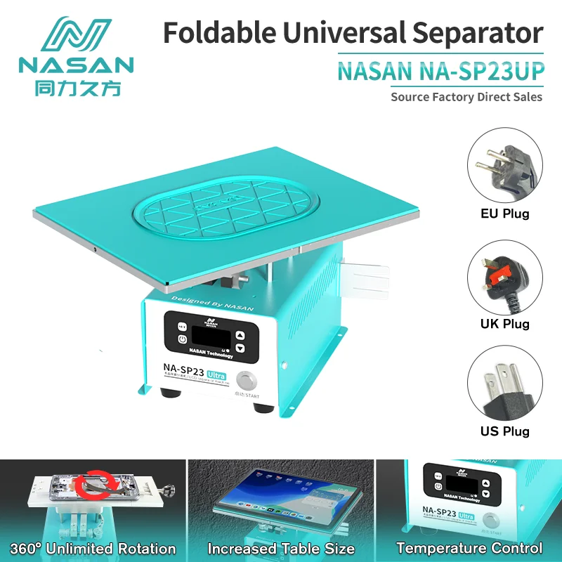 NASAN NA-SP23UP 12.9 Inch LCD Separator Machine Touch Screen Glass Disassembly For Mobile Phone iPad Middle Frame Removal Tools