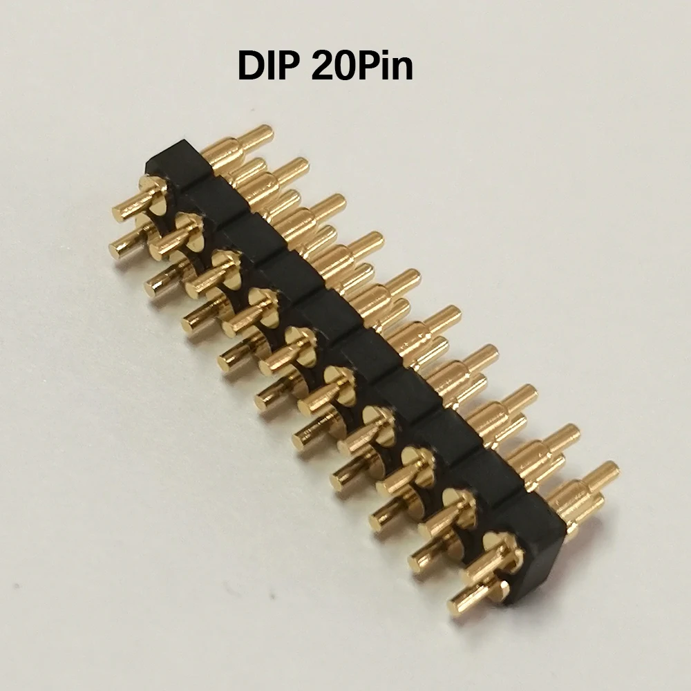 1 Stück DC-Stecker Pogo-Pin-Verbinder SMT DIP 2,54 mm Rastermaß 2345681012141620-Pin Doppelreihiger Federkontakt PCB Batterieladung – Detail 24