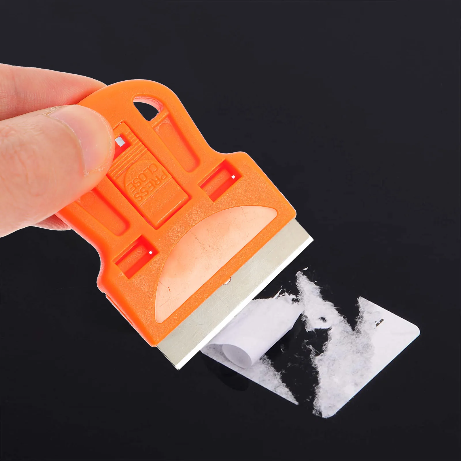 

10pcs Glass Scraper Car Film Remover Paint Adhesive Tool For Windows Tiles Compact Ergonomic Handle Safe Easy Cleaning Durable