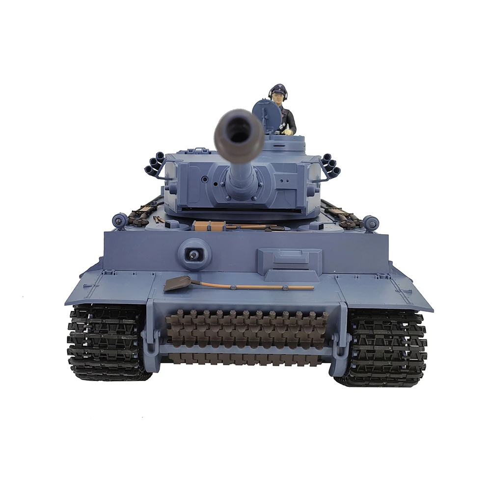 HengLong 1/16 3818 Tigre alemán 1 tanque de la Segunda Guerra Mundial juguetes RC Airsoft BB batalla infrarrojos IR combate humo sonido luz retroceso modelo militar