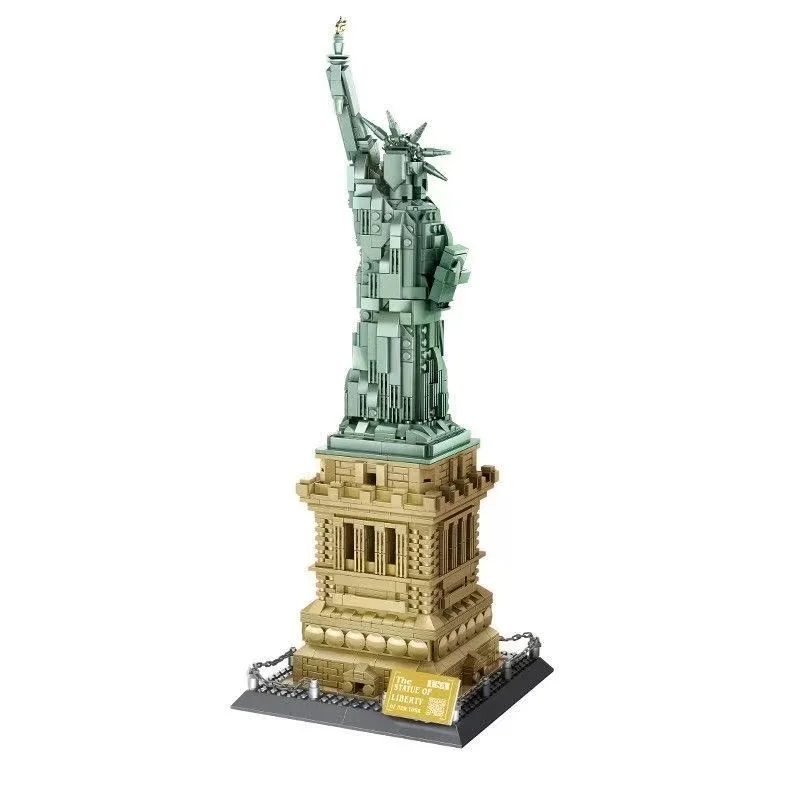 1577pcs Statue Of Liberty Large Building Blocks Set Model Toy World Famous Architecture Building Blocks Toys For Kid Gifts