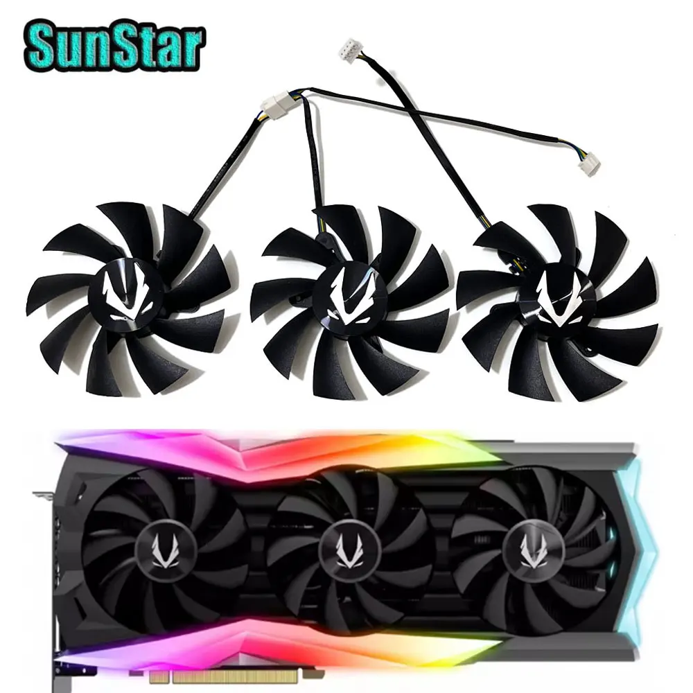 

NEW 87MM GA92S2U RTX2080 Replacement GPU Cooler Fan For ZOTAC GeForce RTX 2080 Ti 2080 SUPER RTX 2070 AMP Edition Cooling Fan