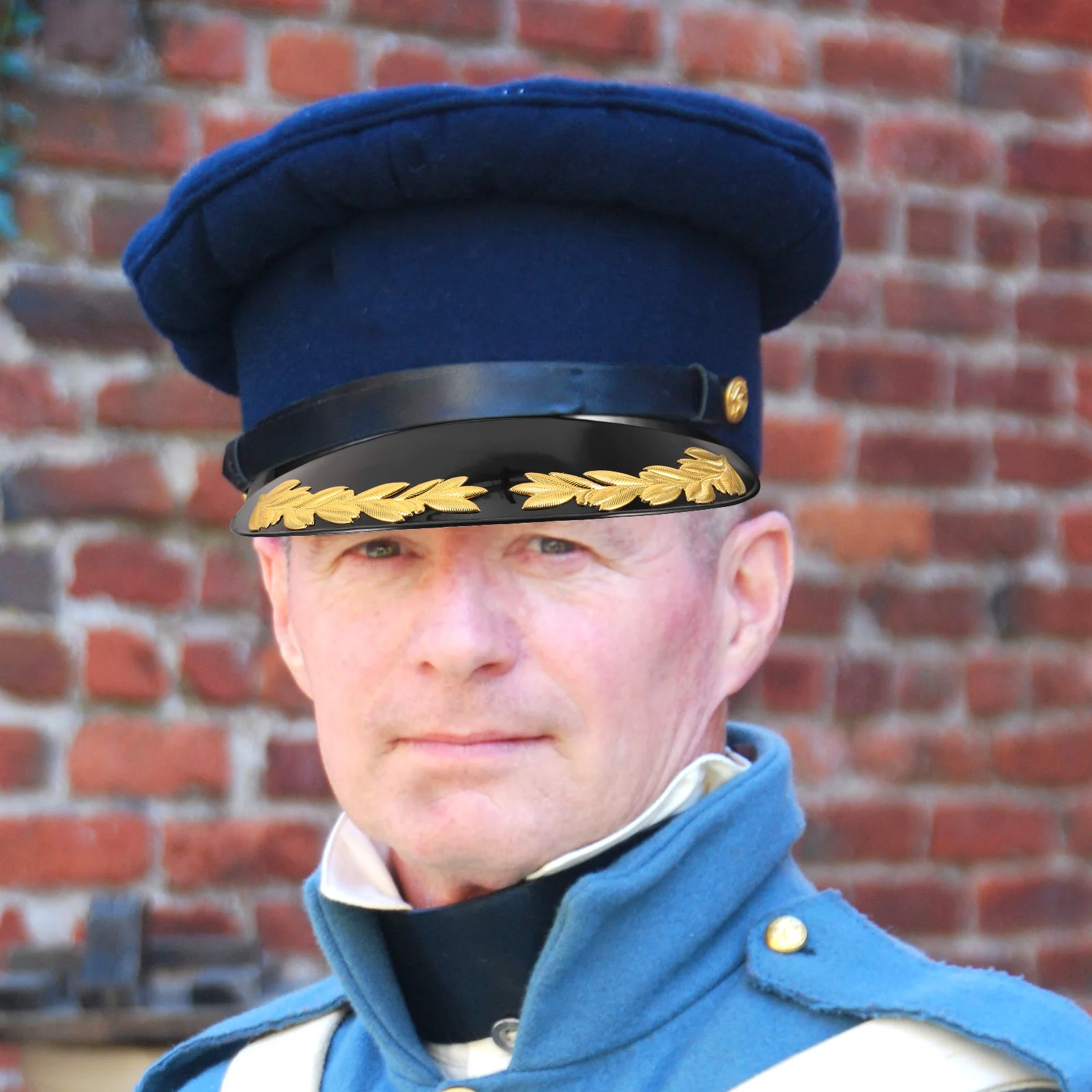 

Ceremonial Performance Hat Brim Sailor Hat Visor Military Style Replacement Large Brim for Boating Accessories Yacht Gifts