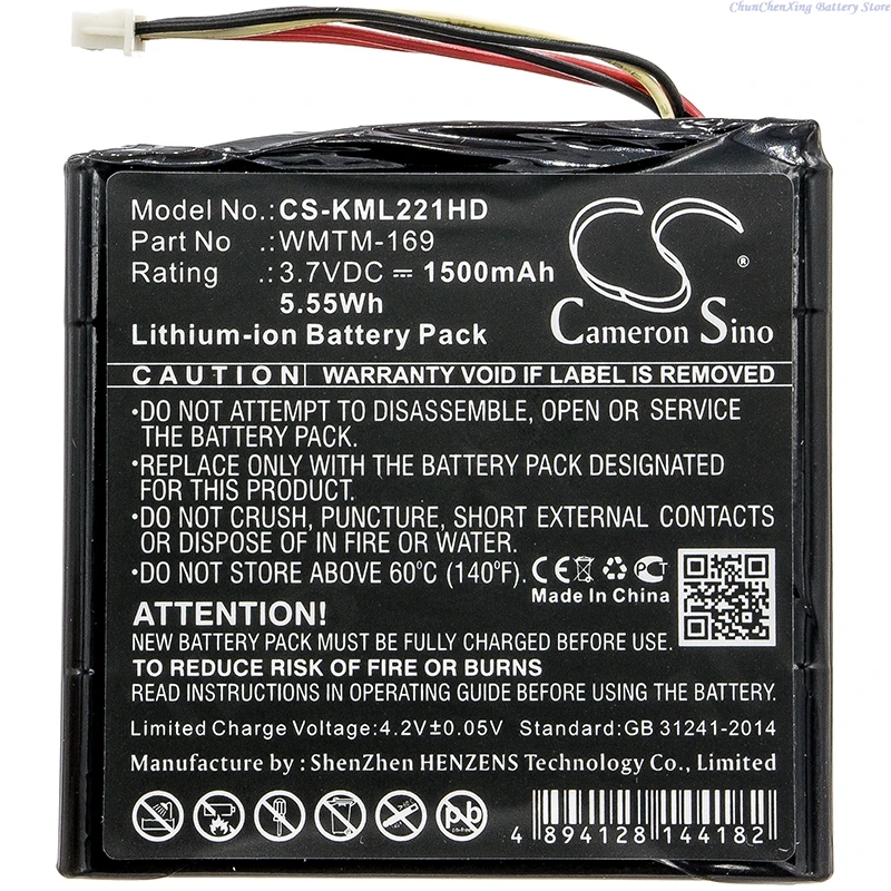 

Cameron Sino 3.7V 1500mAh Storage Battery WMTM-169 for Kingston MLW221 +TOOL