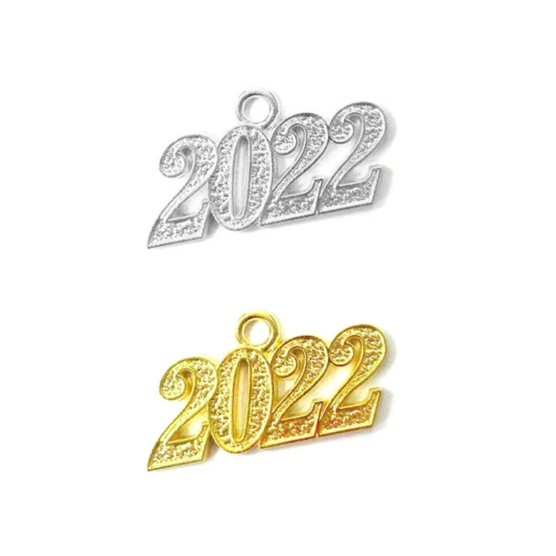 2022 Year Pendants for Tassel Graduation Bracelet Necklace Craft Making Supplies