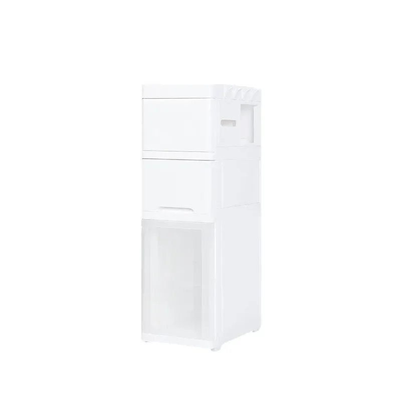 25Cm bathroom floor storage cabinet removable storage locker kitchen crevice cabinet pp moisture-proof and space-saving
