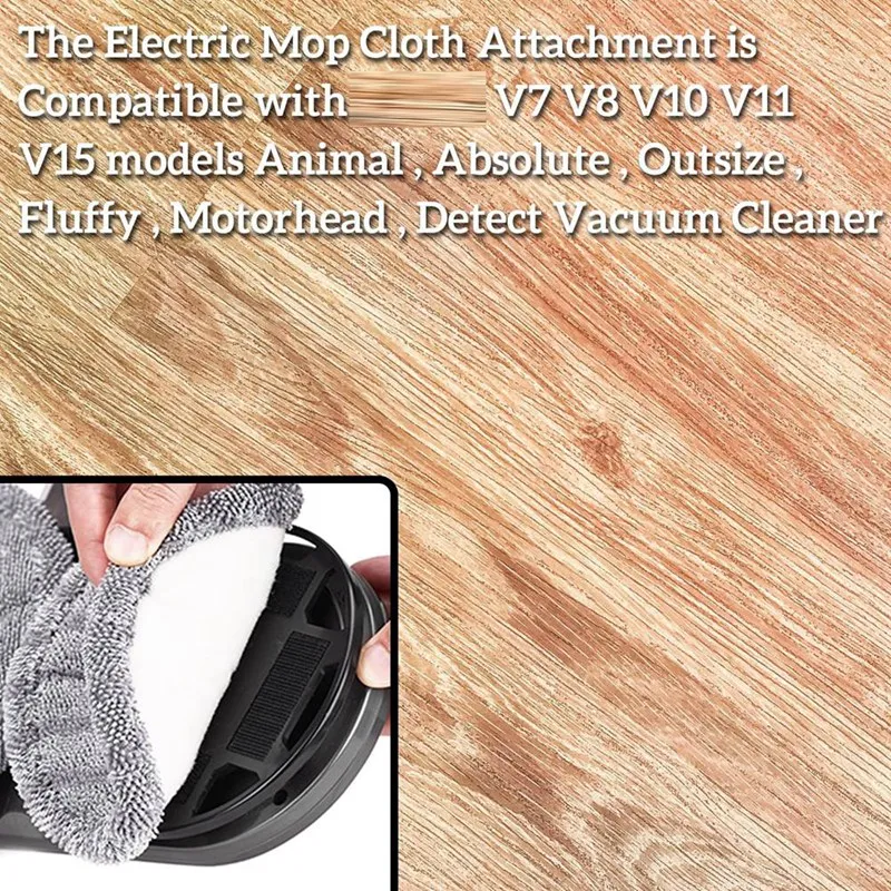 إكسسوارات بديلة للمكنسة الكهربائية ، قطعة قماش ممسحة كهربائية ، رأس V15 ، مرفق لمكنسة Dyson V15 ، V11 ، V10 ، V8 ، V7 ، 12