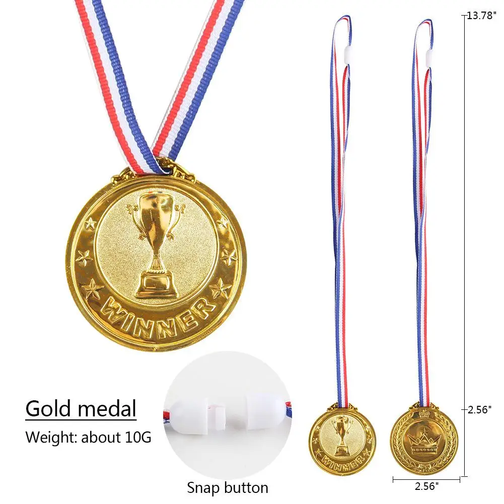 Gold Silver Bronze Award Medal Winner Reward Football Competition Prizes Award Medal For Souvenir Gift Outdoor Sport Kids Toys