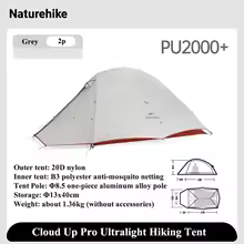 Naturehike Cloud Up 2 Pro テント グレー 特別割引