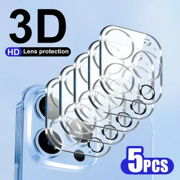 5 adet kamera koruyucu temperli cam iPhone 12 Pro Max 15 14 artı 11 13 Mini tam kapak kamera Lens telefon ekran koruyucu