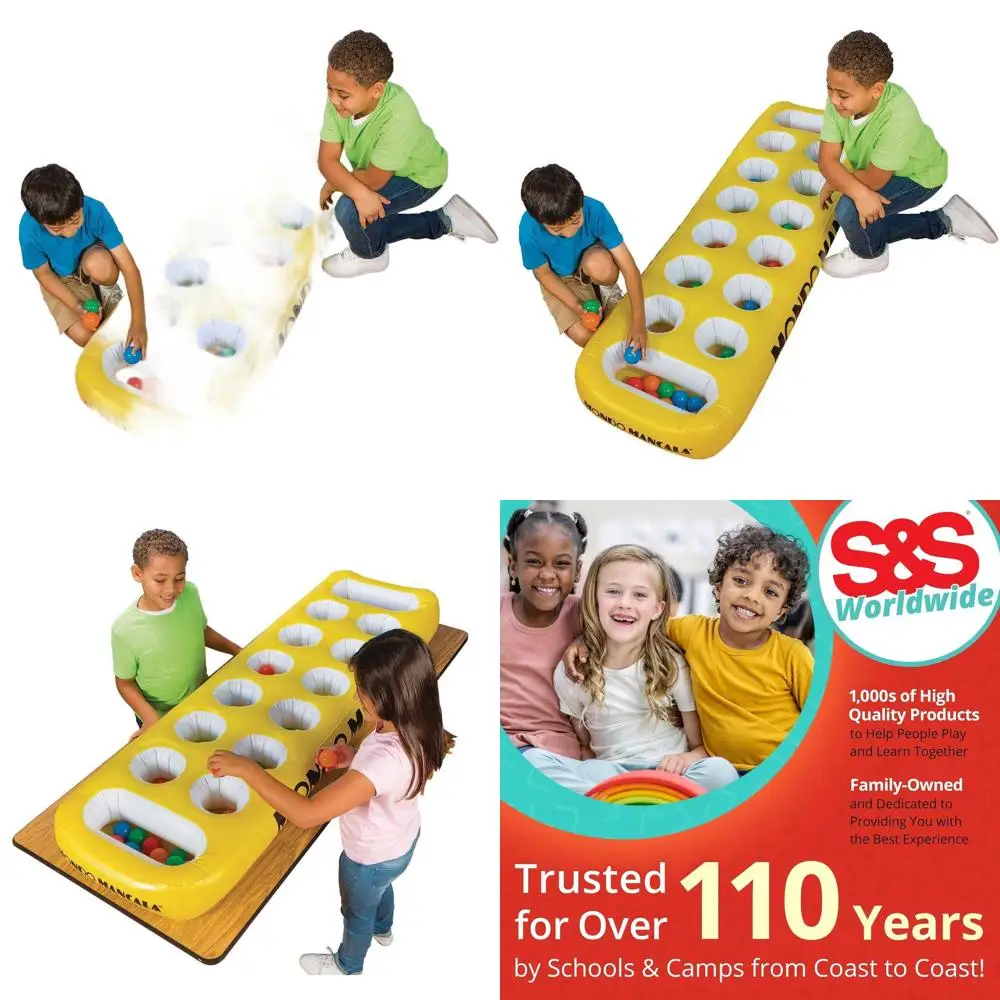 

Giant 72 Inflatable Mondo Mancala Game with 2 Balls - Fun on Floor or Table