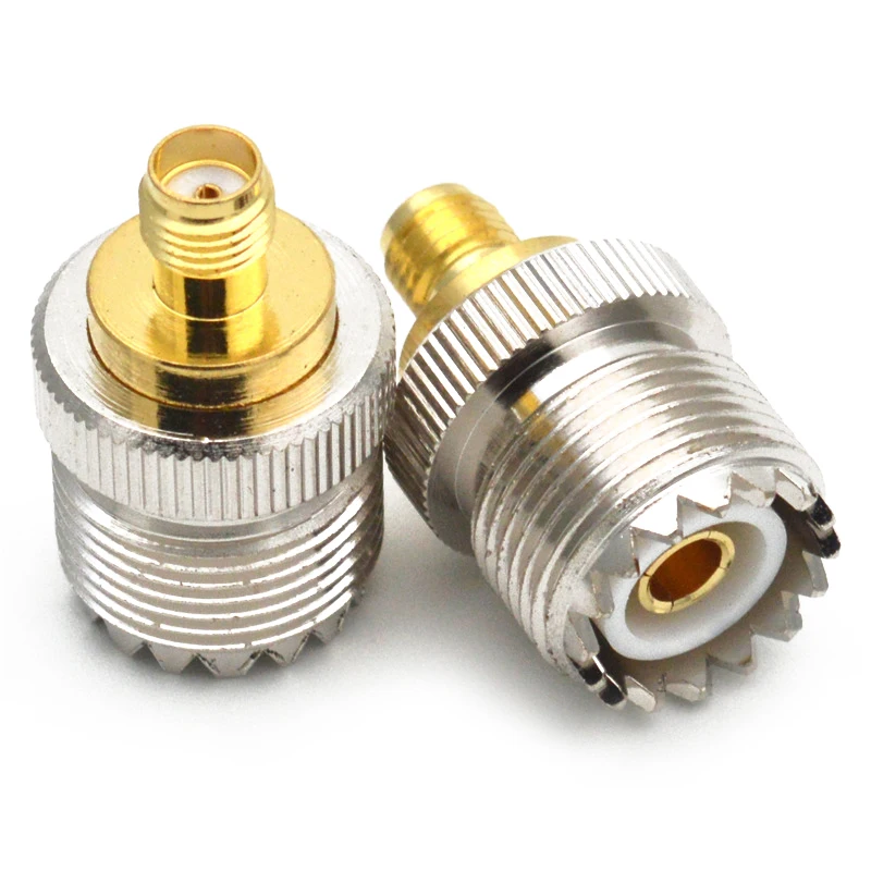 1PC SO-239 SO239 SMA Female To UHF Female RF Coaxial Connector Adapter Straight Copper