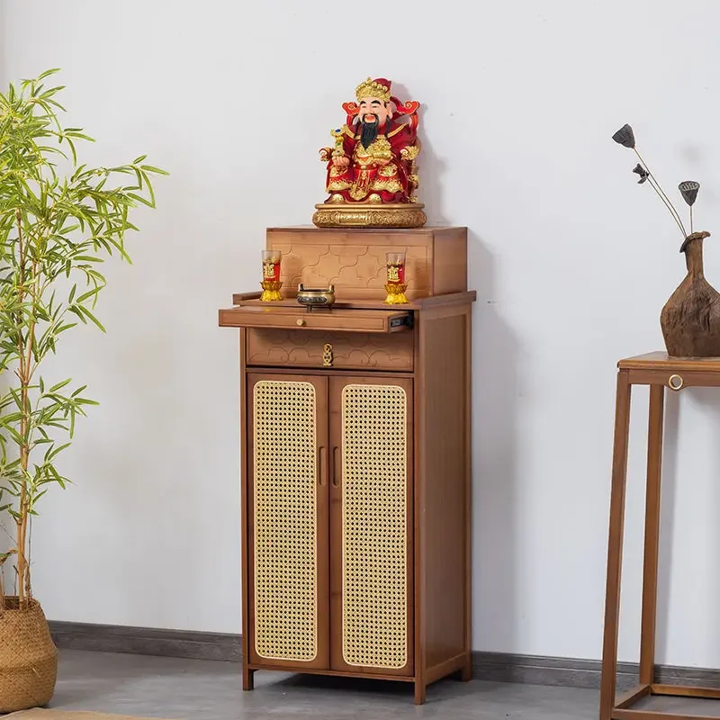 CX God of Wealth Offering Table Bodhisattva Divine Table Cabinet Guanyin Household Offering Buddha Cabinet