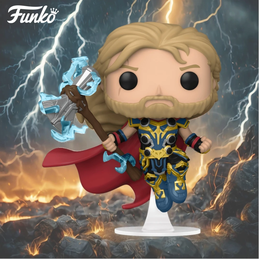 

FUNKO Pop Thor1040 With Thor Gwen1498 Figure Marvel Thor: Love With Thunder Vinyl Figures Collectible Limited Edition Toy Gift