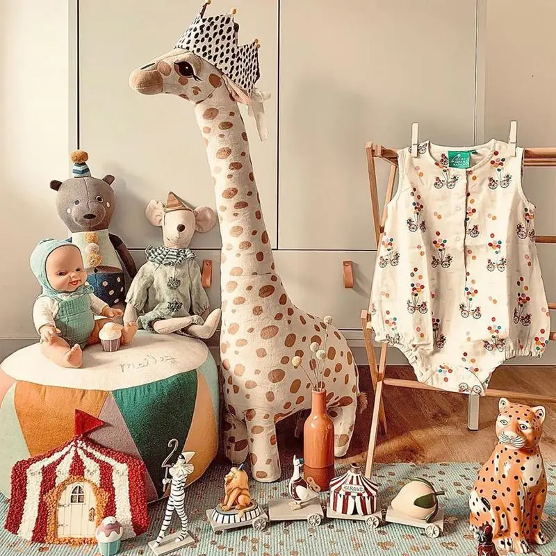 Echtes Leben Giraffe Plüschtiere hochwertige Stofftiere Puppen weichen Raum Dekor 40/67cm Kinder Baby Geburtstag Weihnachts geschenk