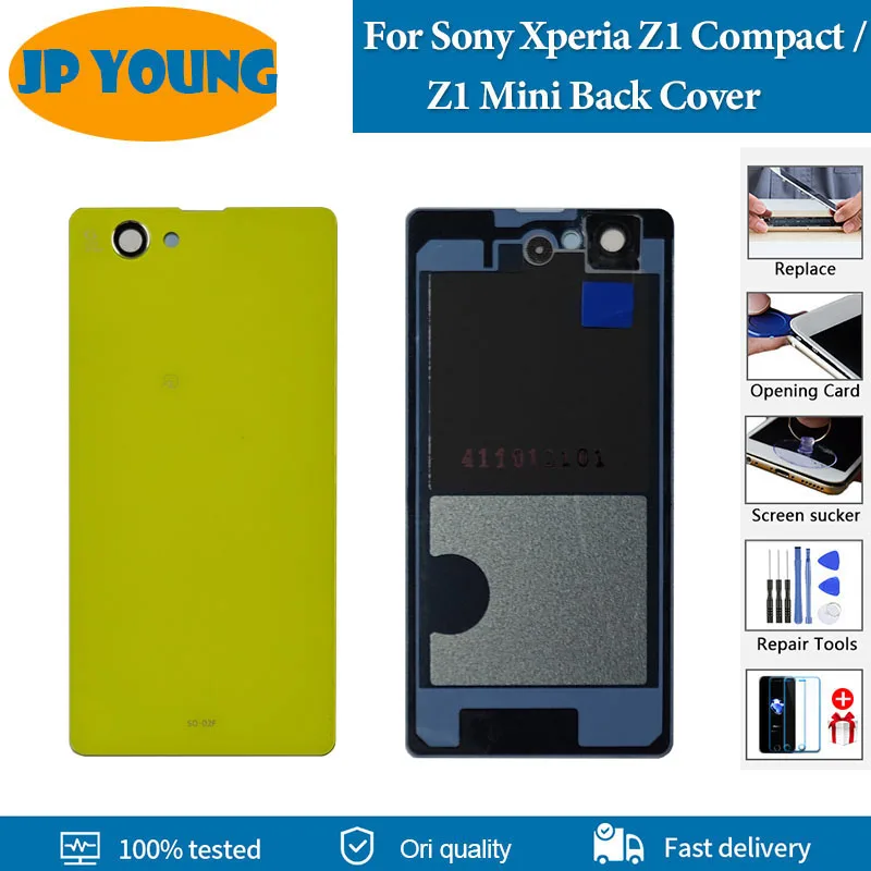 Capa traseira original para sony xperia z1, capa traseira compacta para bateria, capa para sony xperia z1 mini, substituição de capa de bateria