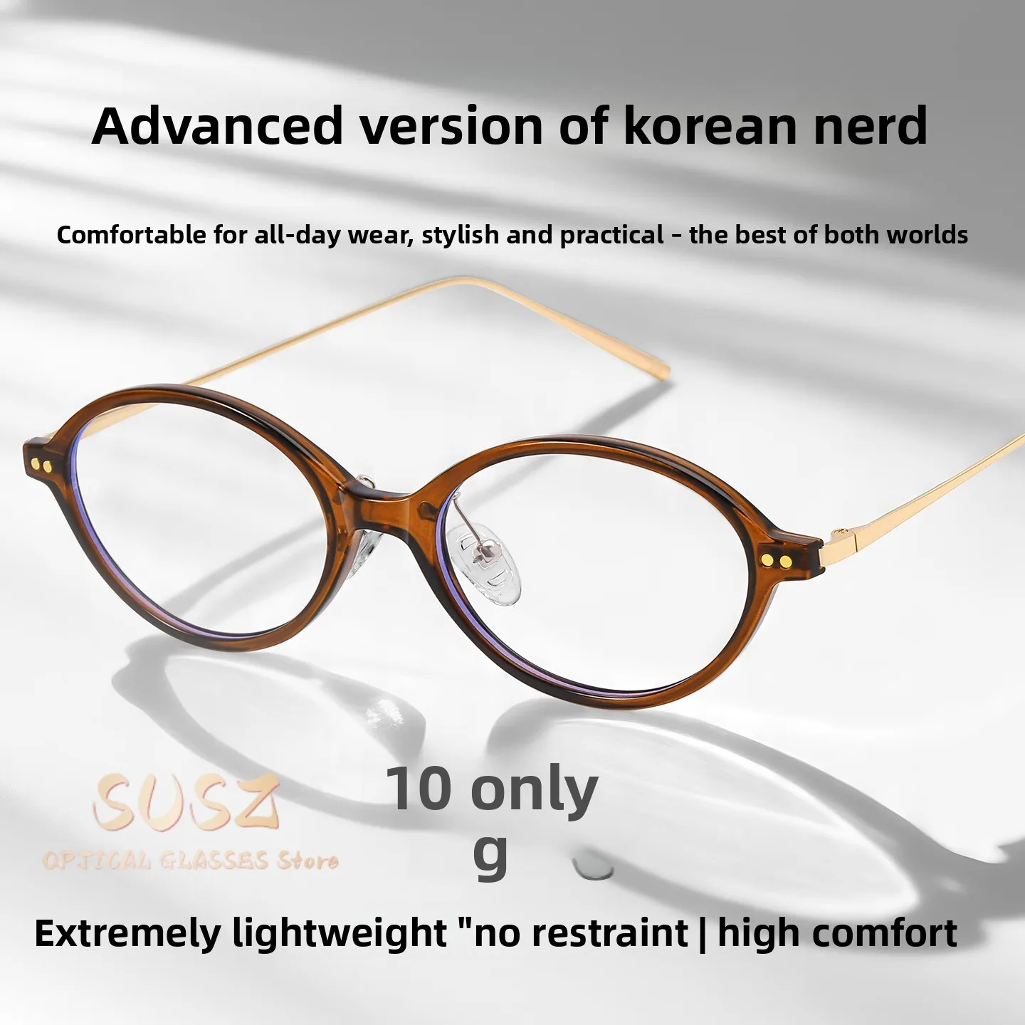 SUSZ  Fashion Rectangular Women's Reading Glasses Myopia Anti Blue Light Glasses Customized Progressive Prescription Eyeglasses
