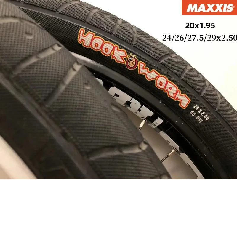 1pcs MAXXIS HOOKWORM Original Rrban Assault Tire For Cargo Bikes Pedicabs FLAT/PARK/STREET/VERT Bicycle Tyre BMX Bike Tires