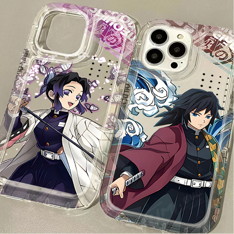 Anime Demon Slayer Nice Clear Case for Samsung Galaxy S24 Ultra S23 S22 S21 FE S20 Plus Note 20 10 Pro A34 A54 A33 A53 Back Capa