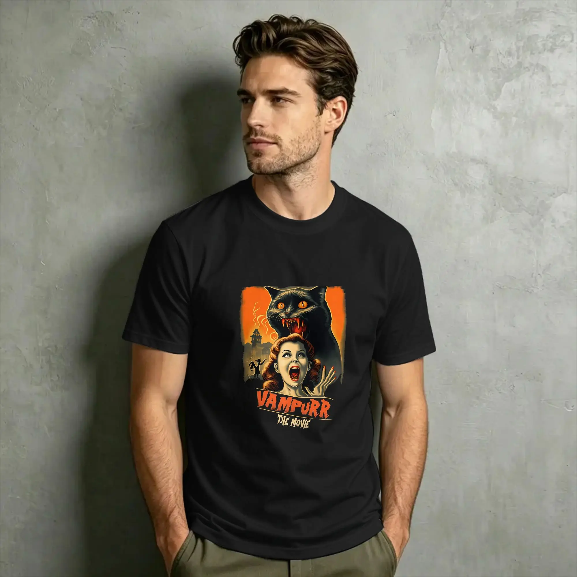 Men's The Return of Vampurr T Shirt  Cotton Clothing Novelty Short Sleeve O Neck Tees Classic T-Shirt
