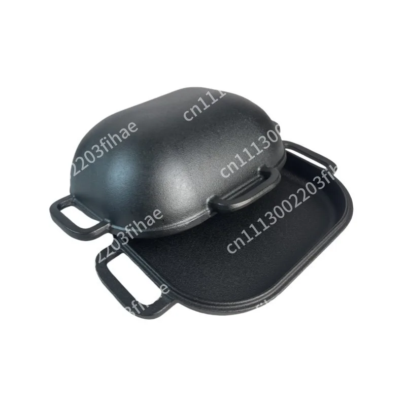 Large oval cast iron bread pan, oven baking kitchen tools non-stick baking molds