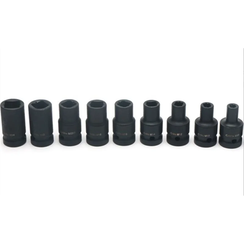 

A93Z Molybdenum Steel Tap Socket Set 9 Pcs 1/2 Inch Drive For Electric Pneumatic Hand Wrench