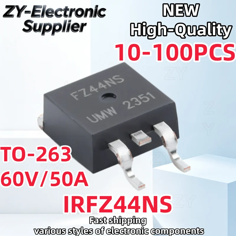 10-100Pcs New 100% IRFZ44NS FZ44NS Z44NS IRFZ44 IRFZ44NSTRLPBF TO-263 Best Quality In Stock