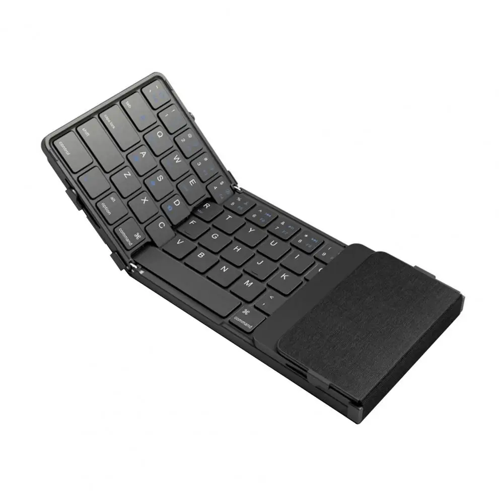 

Laptop-style Touchpad Keyboard Portable Tri-fold Wireless Keyboard with Touchpad for Phone Tablet Computer for Window